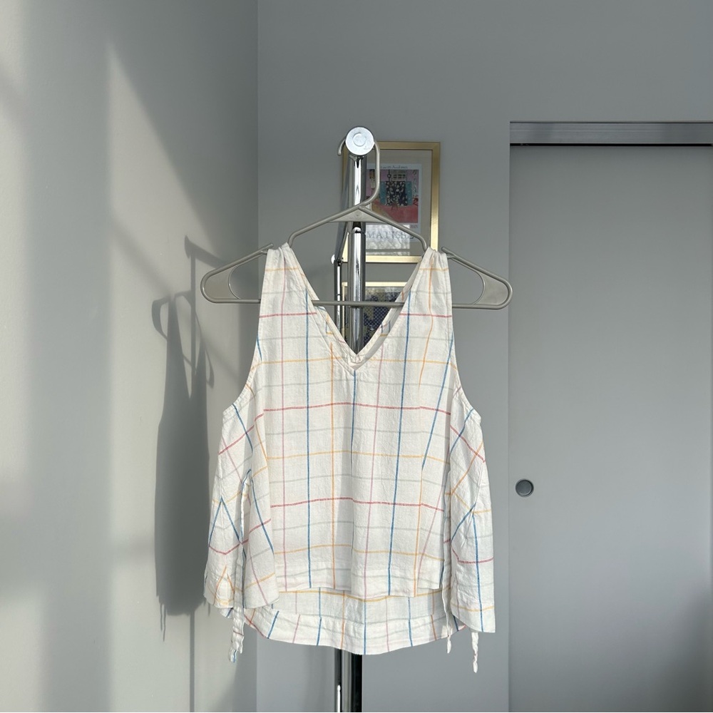 Madewell sleeveless top with bows
